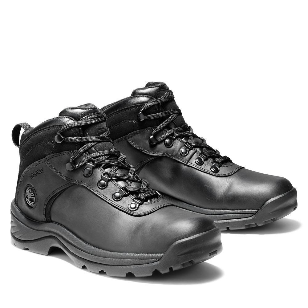 Bocanci De Drumeție Timberland Barbati Negrii - Flume Mid Waterproof - Romania - FOCWTK123